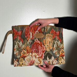 Adolfo Tapestry Clutch Bag